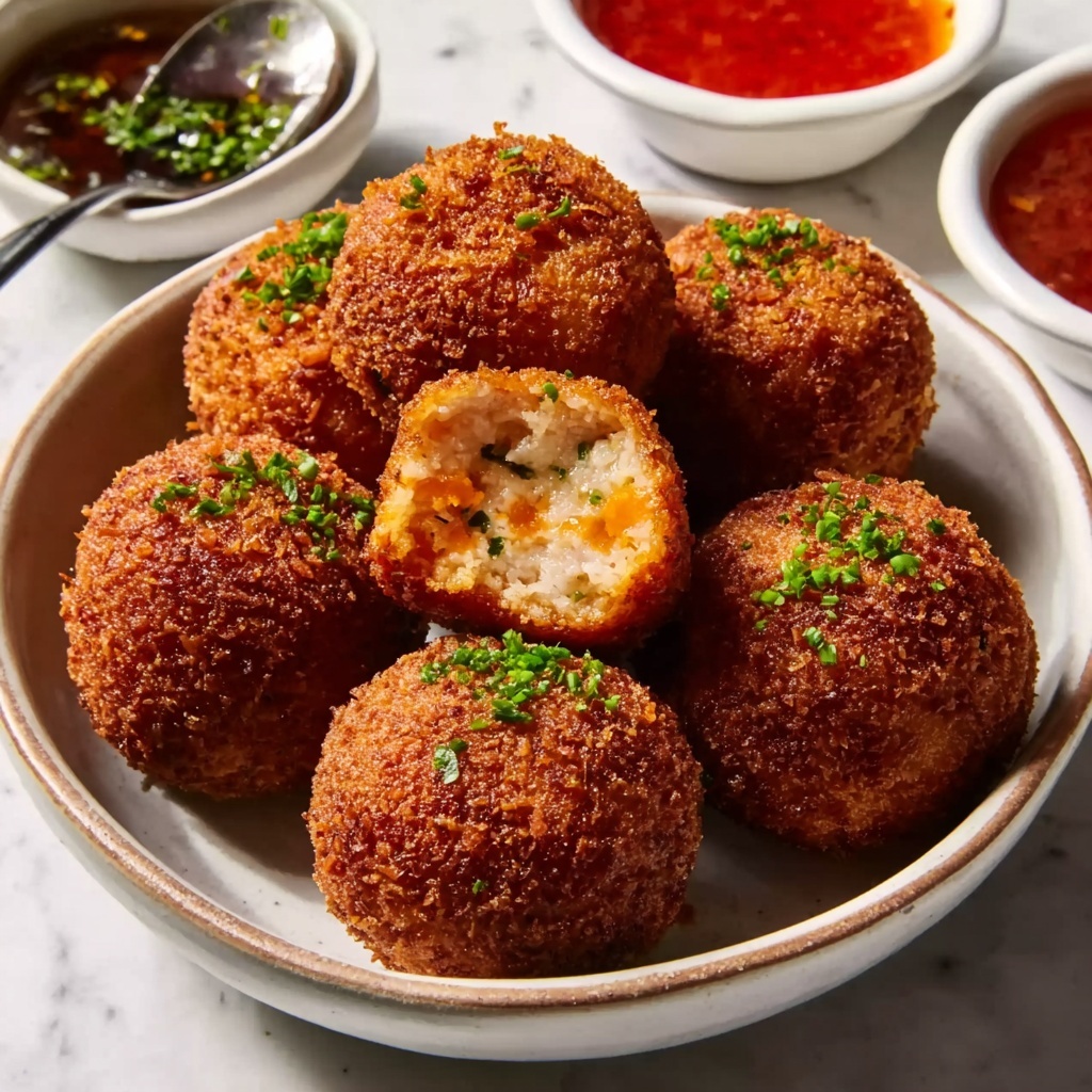 Cheesy Mozzarella Arancini: Crispy Italian Risotto Balls Recipe - Recipe Image