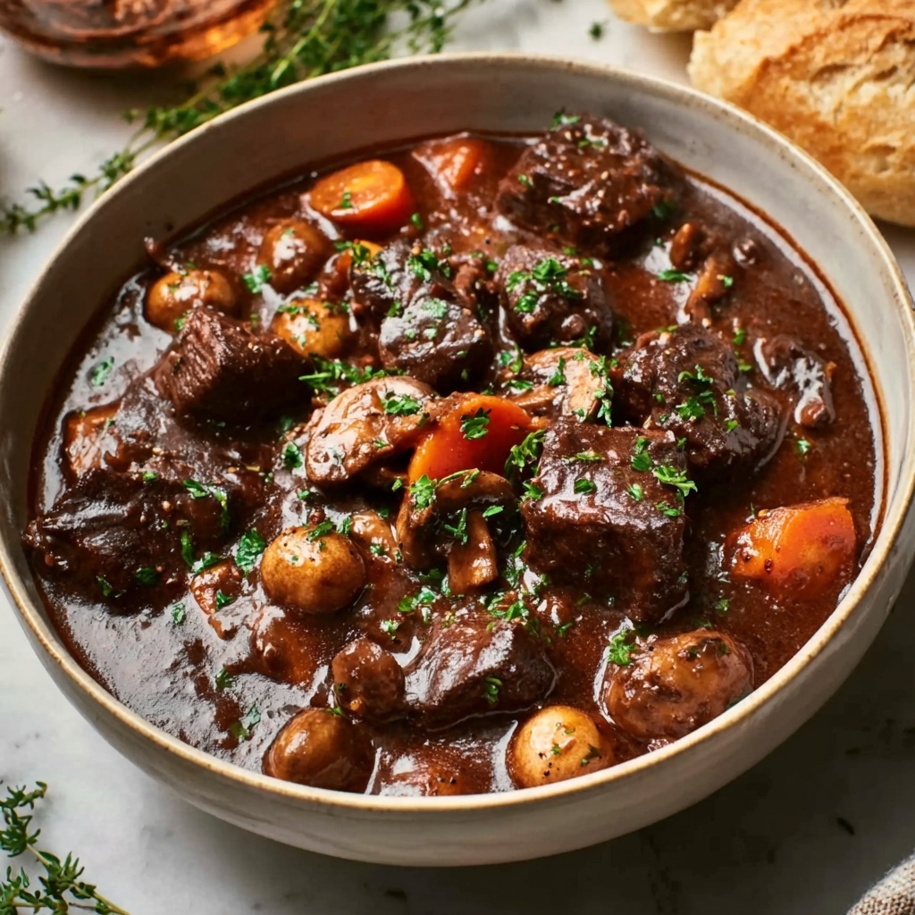 Slow Cooker Beef Bourguignon Recipe - Recipe Image