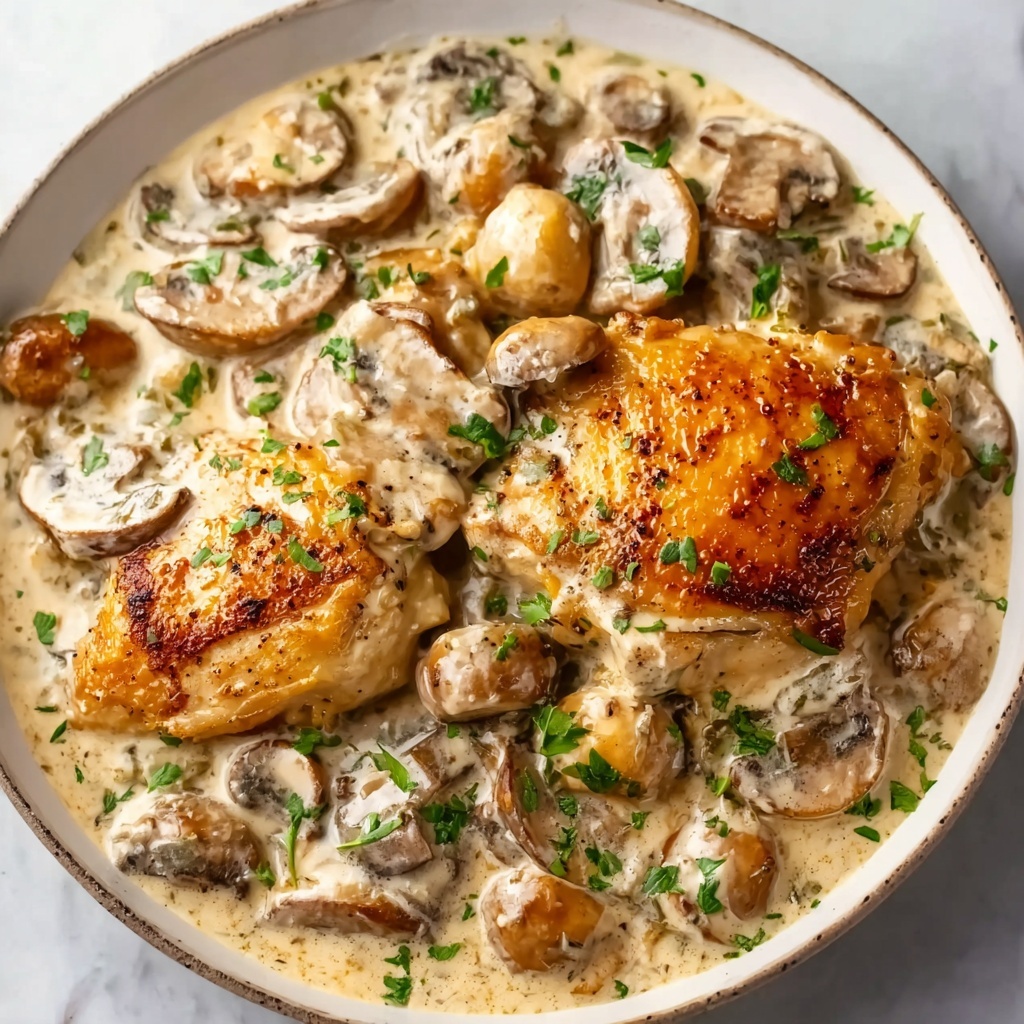Creamy Mushroom Chicken Recipe - Recipe Image