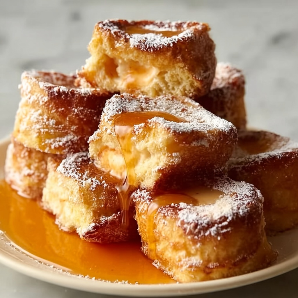 Peach Cobbler French Toast Bites Recipe - Recipe Image
