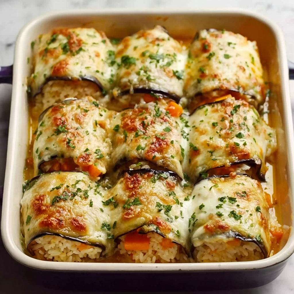 Eggplant Rolls Stuffed with Cheese Recipe - Recipe Image