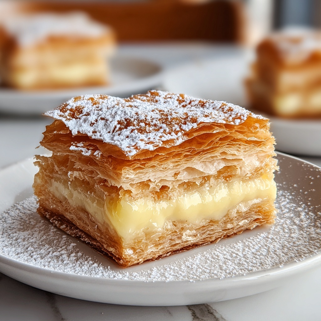 Bougatsa: Greek Custard Pastry with Phyllo and Semolina Recipe - Recipe Image