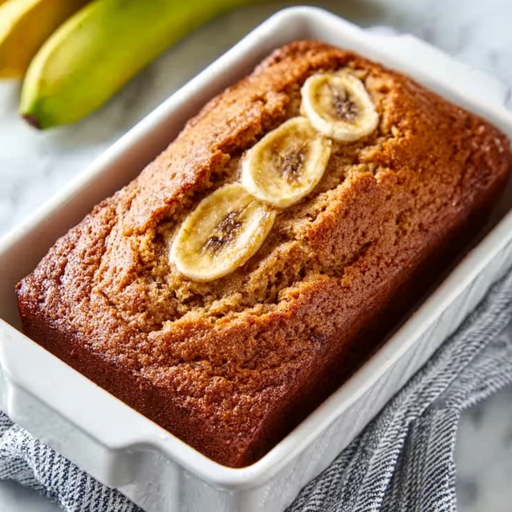 Almond Flour Banana Bread Recipe - Recipe Image