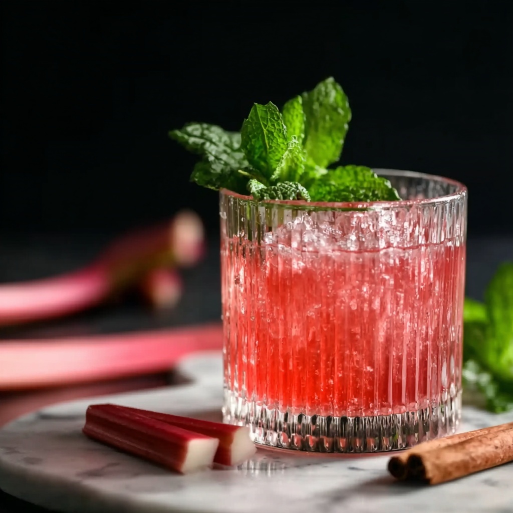 Rhubarb Liqueur Recipe - Recipe Image