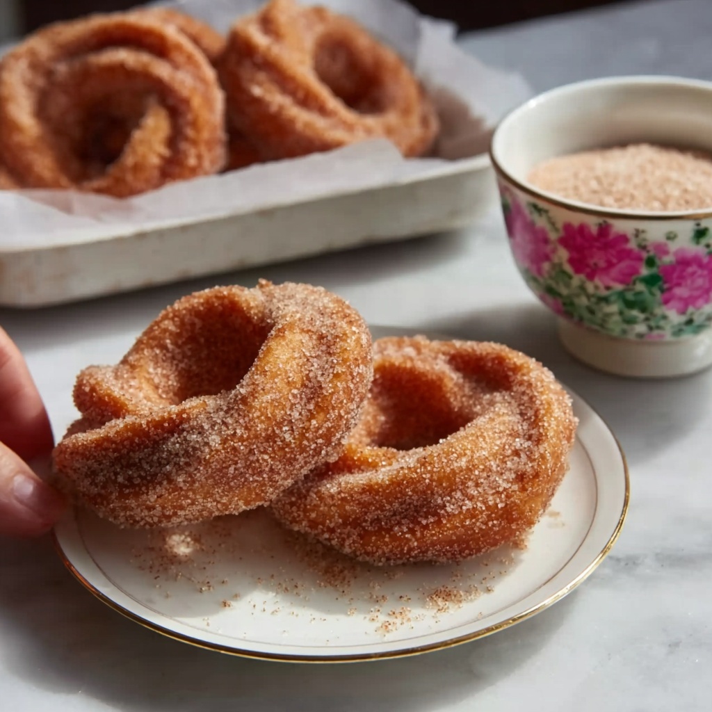 Cinnamon Sugar Twist Doughnuts Recipe - Recipe Image