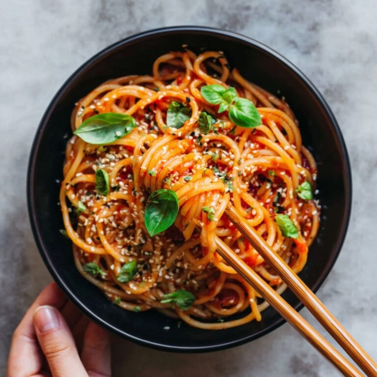 Spicy Coconut Gochujang Noodles Recipe
