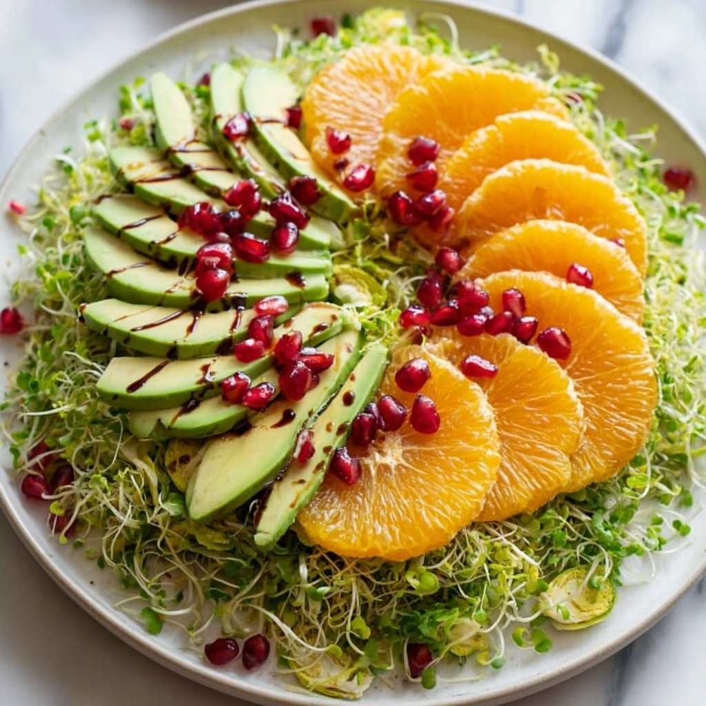 Citrus Brussels Pomegranate Salad Recipe - Recipe Image