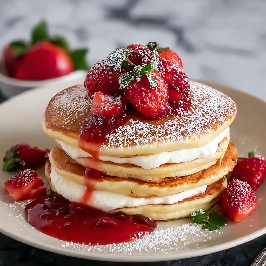 Gluten Free Strawberry Cheesecake Pancakes: An Amazing Ultimate Recipe - Recipe Image