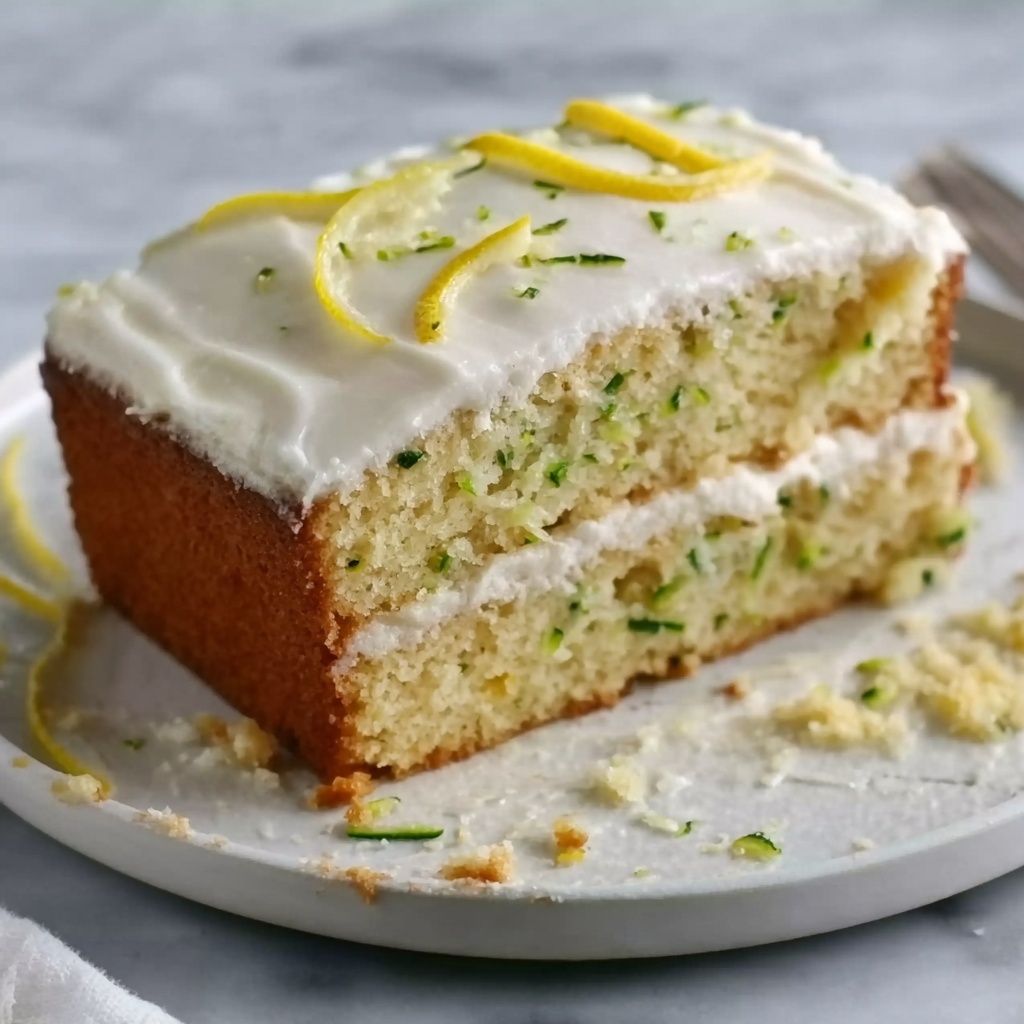 Lemon Zucchini Cake with Lemon Glaze Recipe - Recipe Image