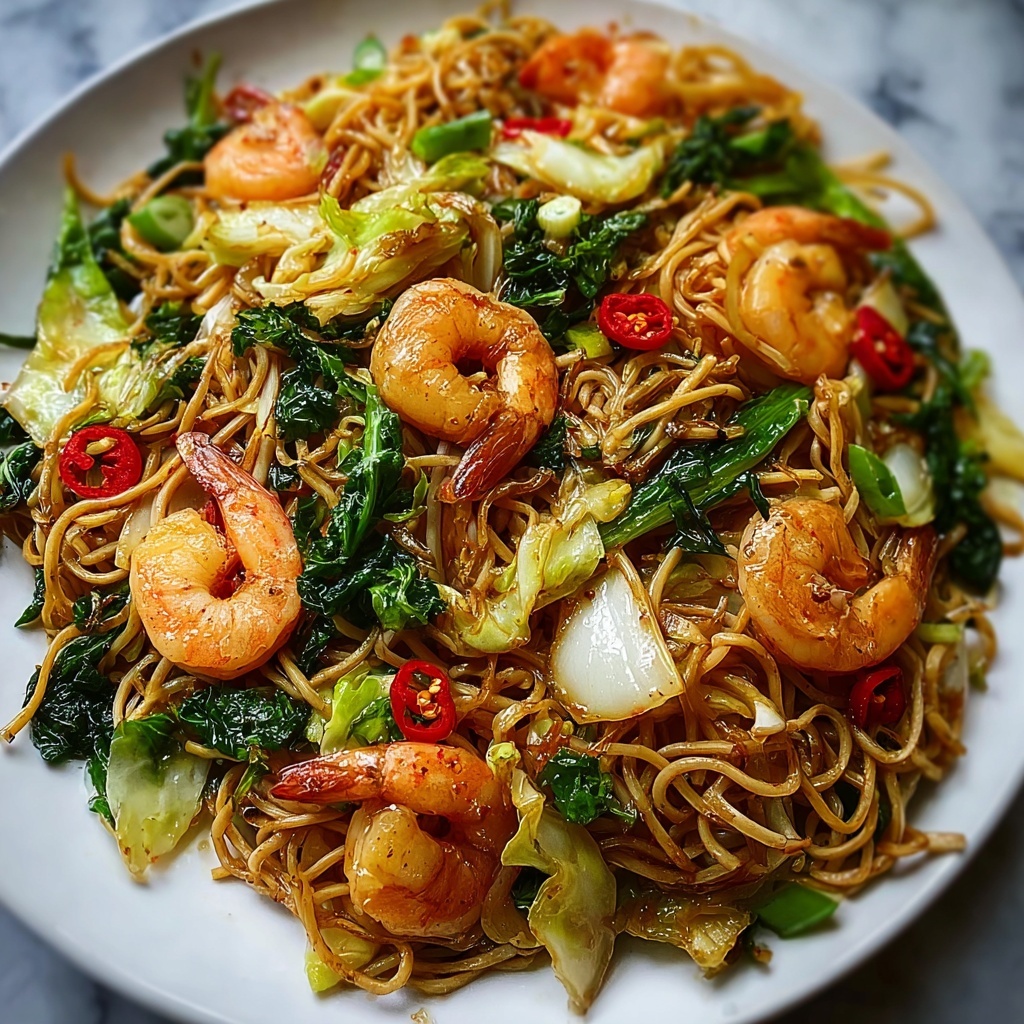 Shrimp Stir Fry with Noodles Recipe - Recipe Image