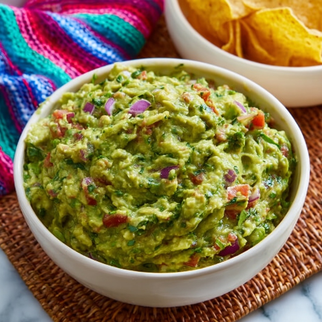 Fresh Homemade Guacamole Recipe - Recipe Image