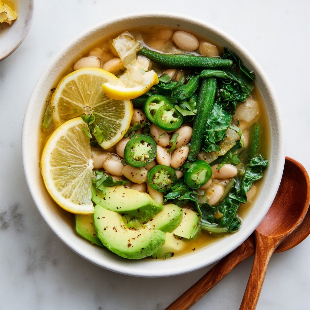 Slow Cooker Green Chile Bean Stew Recipe - Recipe Image