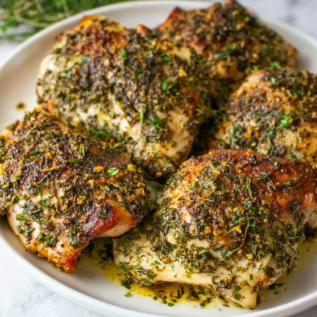 Spinach Herb Baked Chicken Recipe - Recipe Image
