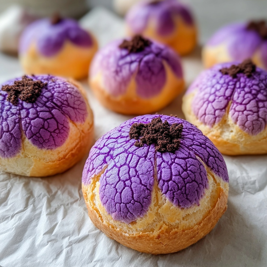 Delightful Ube Japanese Cream Puffs That Will Amaze You Recipe - Recipe Image