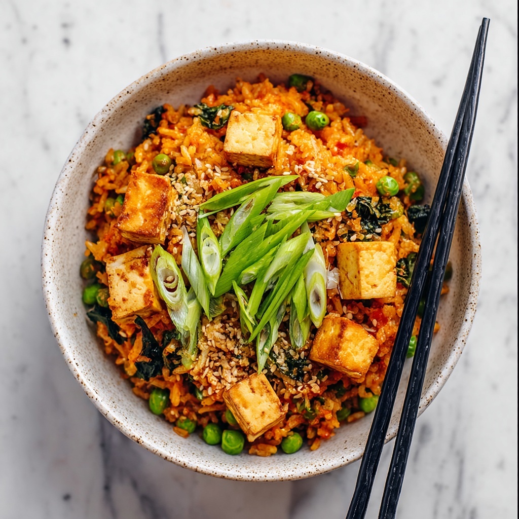 Vegan Kimchi Fried Rice Recipe - Recipe Image