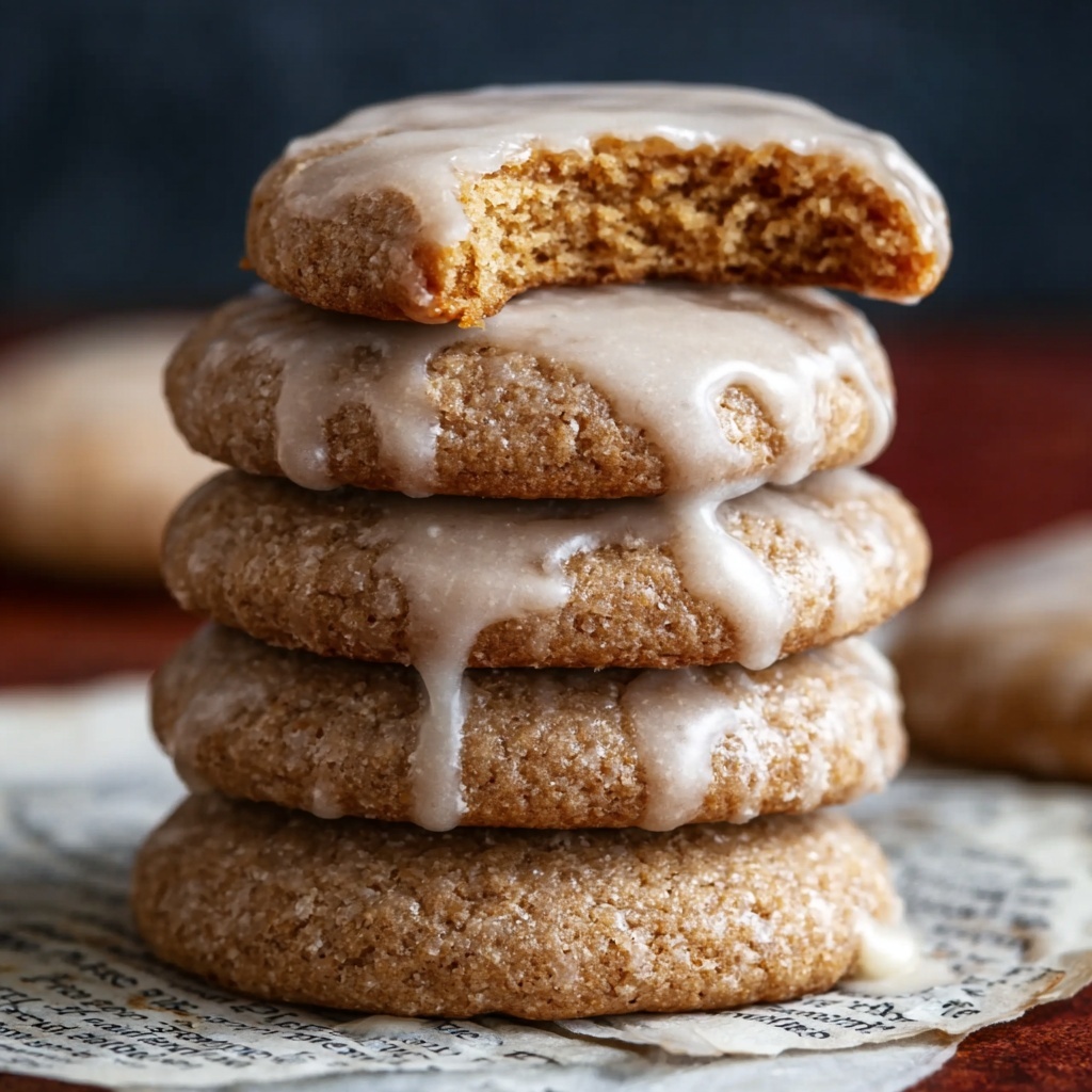 Lebkuchen Cookies with Spiced Honey Glaze Recipe - Recipe Image
