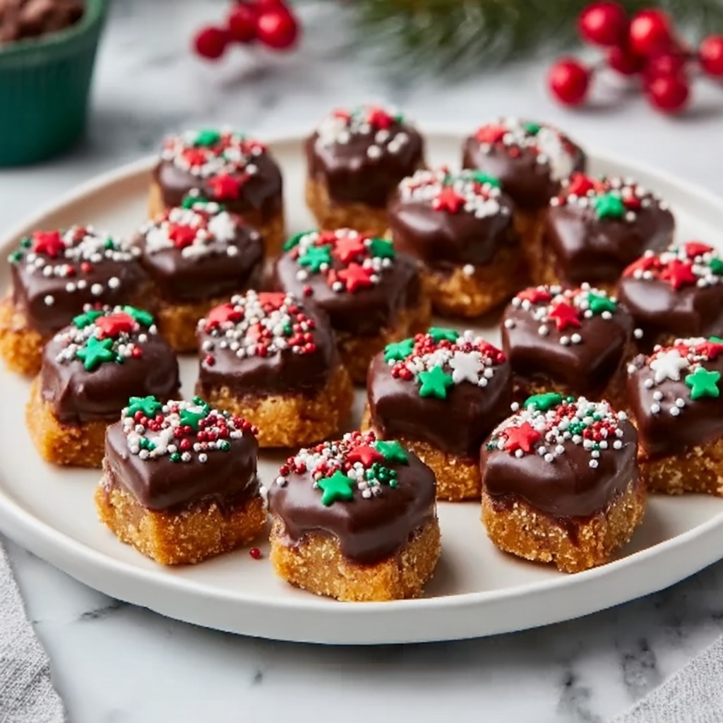 Christmas Rolo Pretzel Bites Recipe - Recipe Image