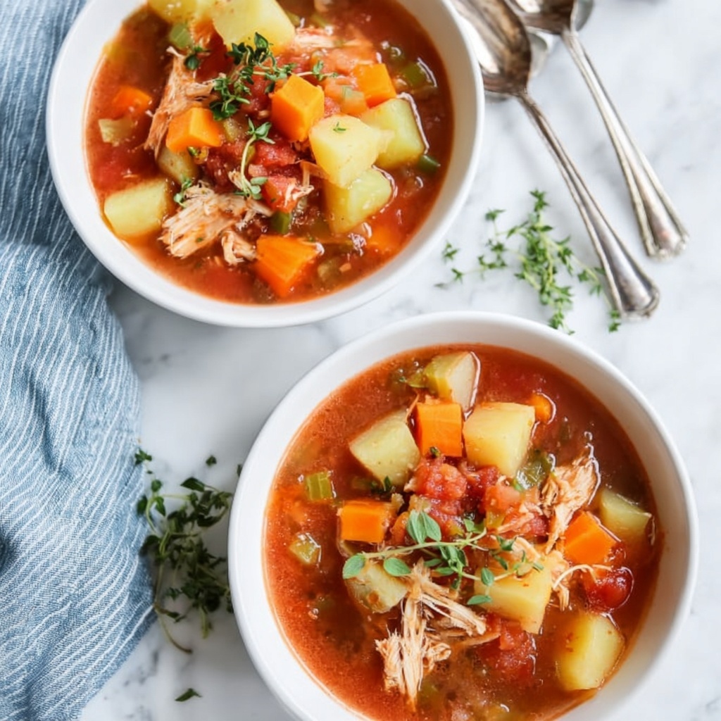 Slow Cooker Tuscan Chicken Stew with Vegetables Recipe - Recipe Image