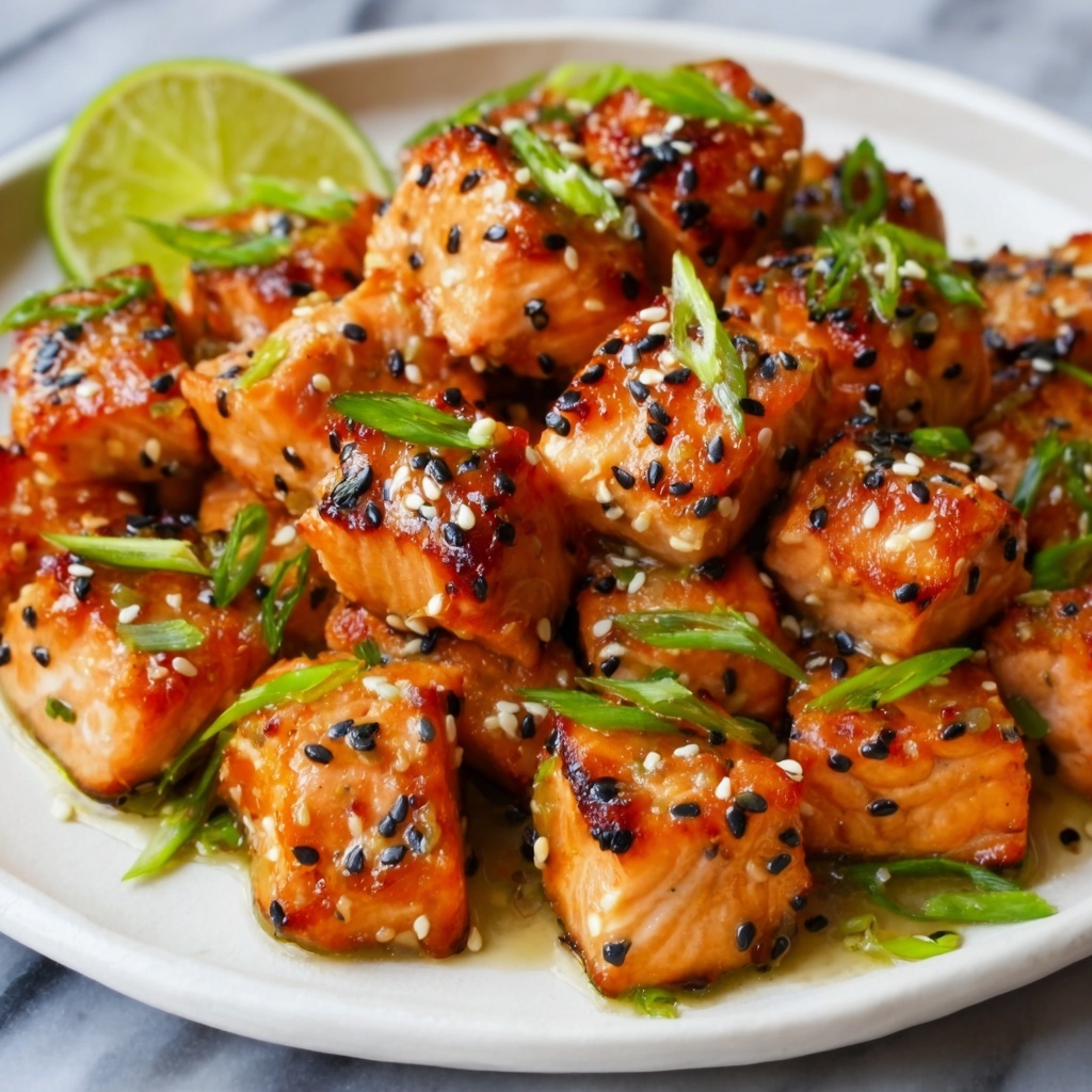 Bang Bang Salmon Bites with Spicy Thai Sauce Recipe - Recipe Image