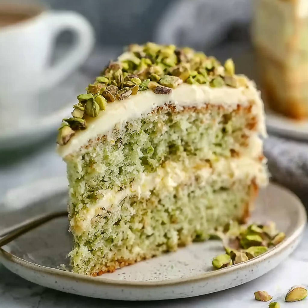 Vegan Pistachio Coffee Cake Recipe - Recipe Image