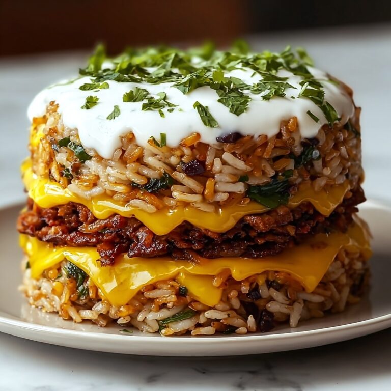 A Family Favorite: Mediterranean Falafel Rice Stack Recipe