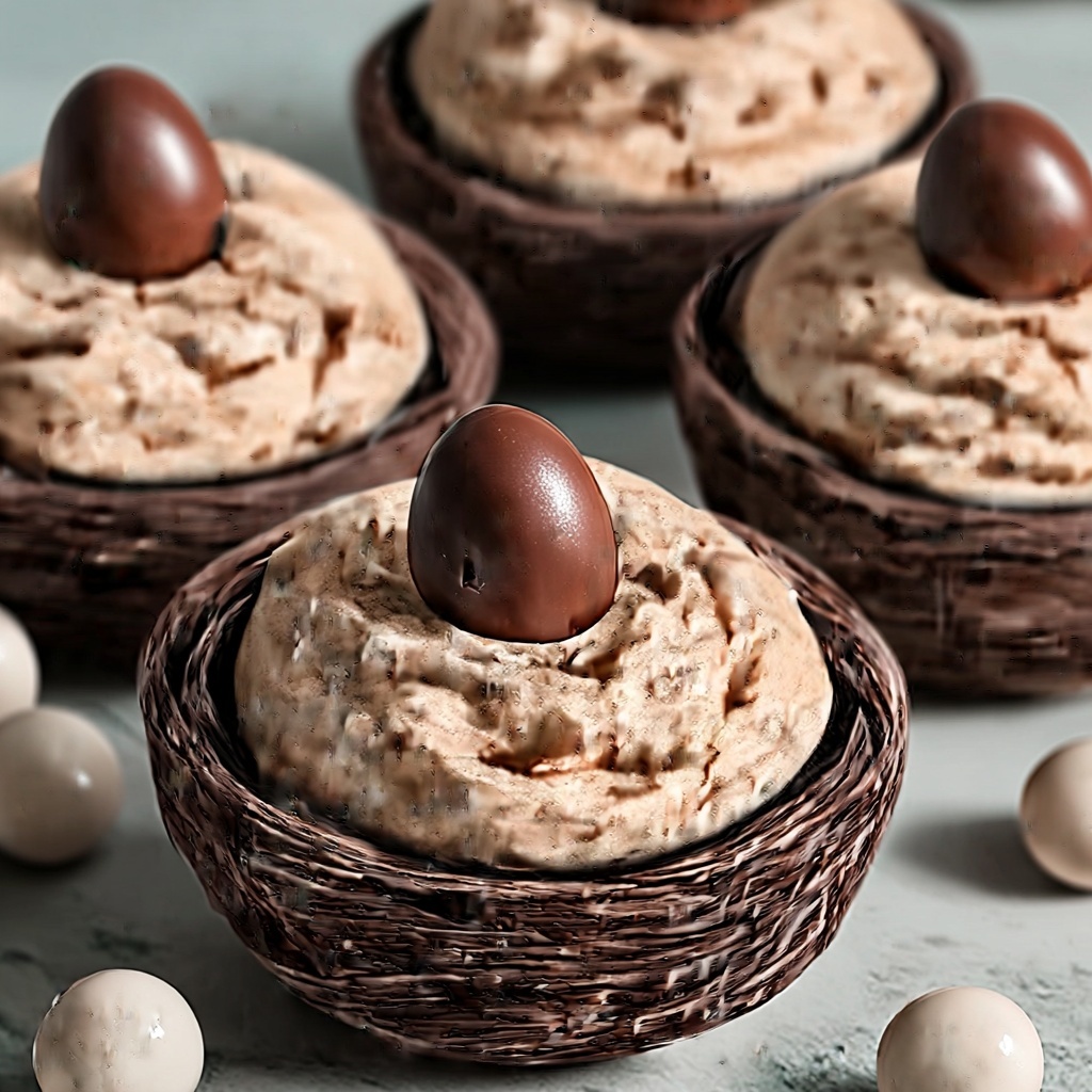 Chocolate Meringue Easter Nests Recipe - Recipe Image