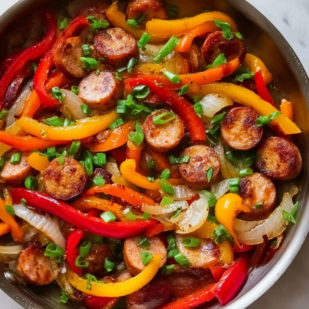 Sausage and Peppers Skillet Recipe - Recipe Image