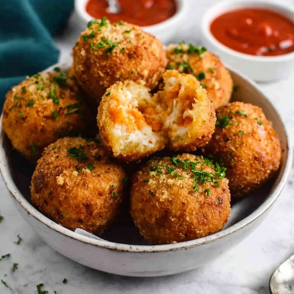 Cheesy Mozzarella Arancini: Crispy Italian Risotto Balls Recipe - Recipe Image