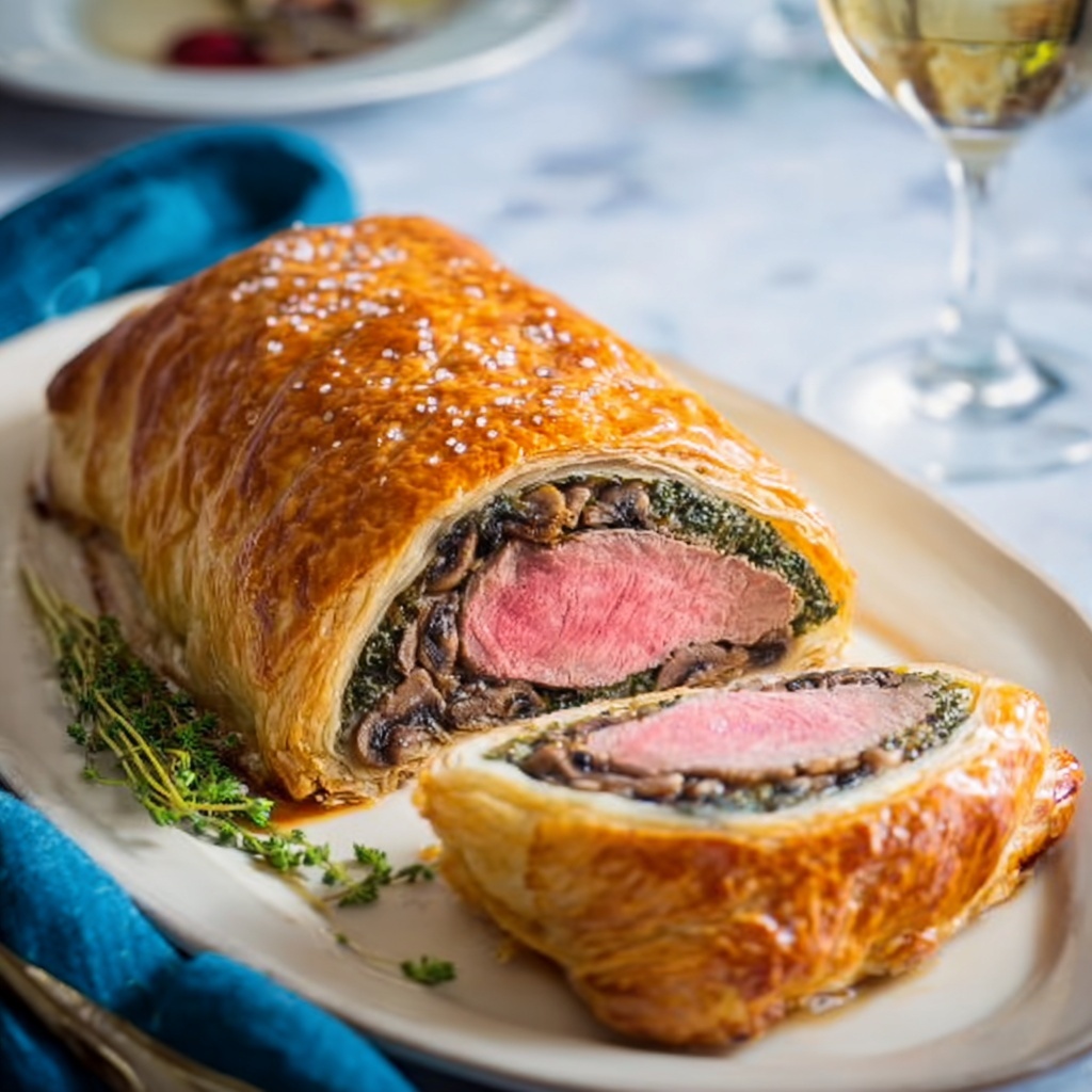 Beef Wellington with Mushroom and Foie Gras Recipe - Recipe Image