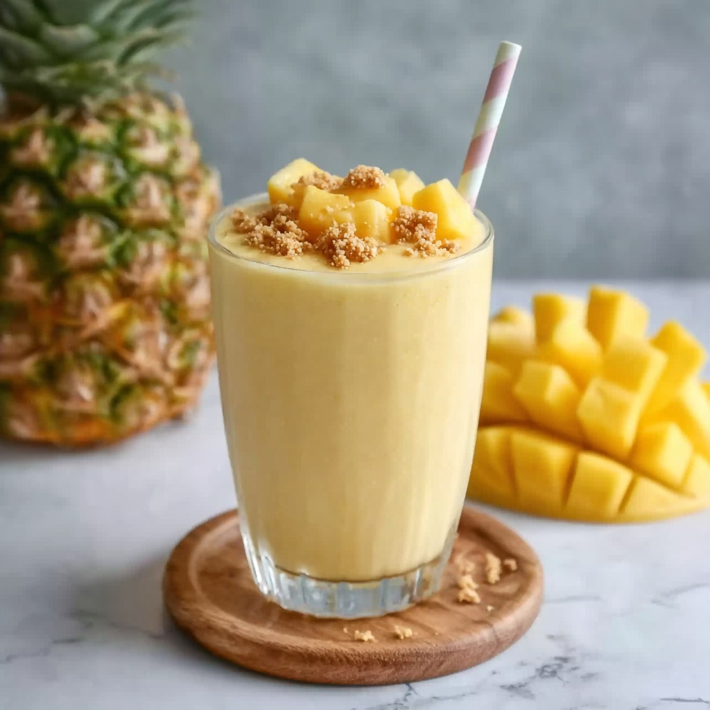 Mango Pineapple Smoothie Bowl Recipe - Recipe Image