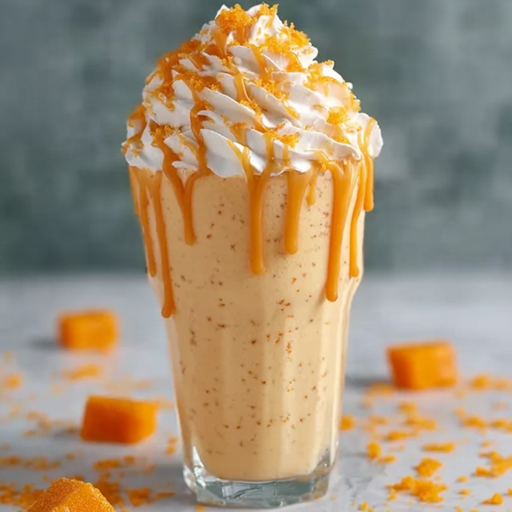 Summer Mango Coconut Float Milkshake Recipe - Recipe Image