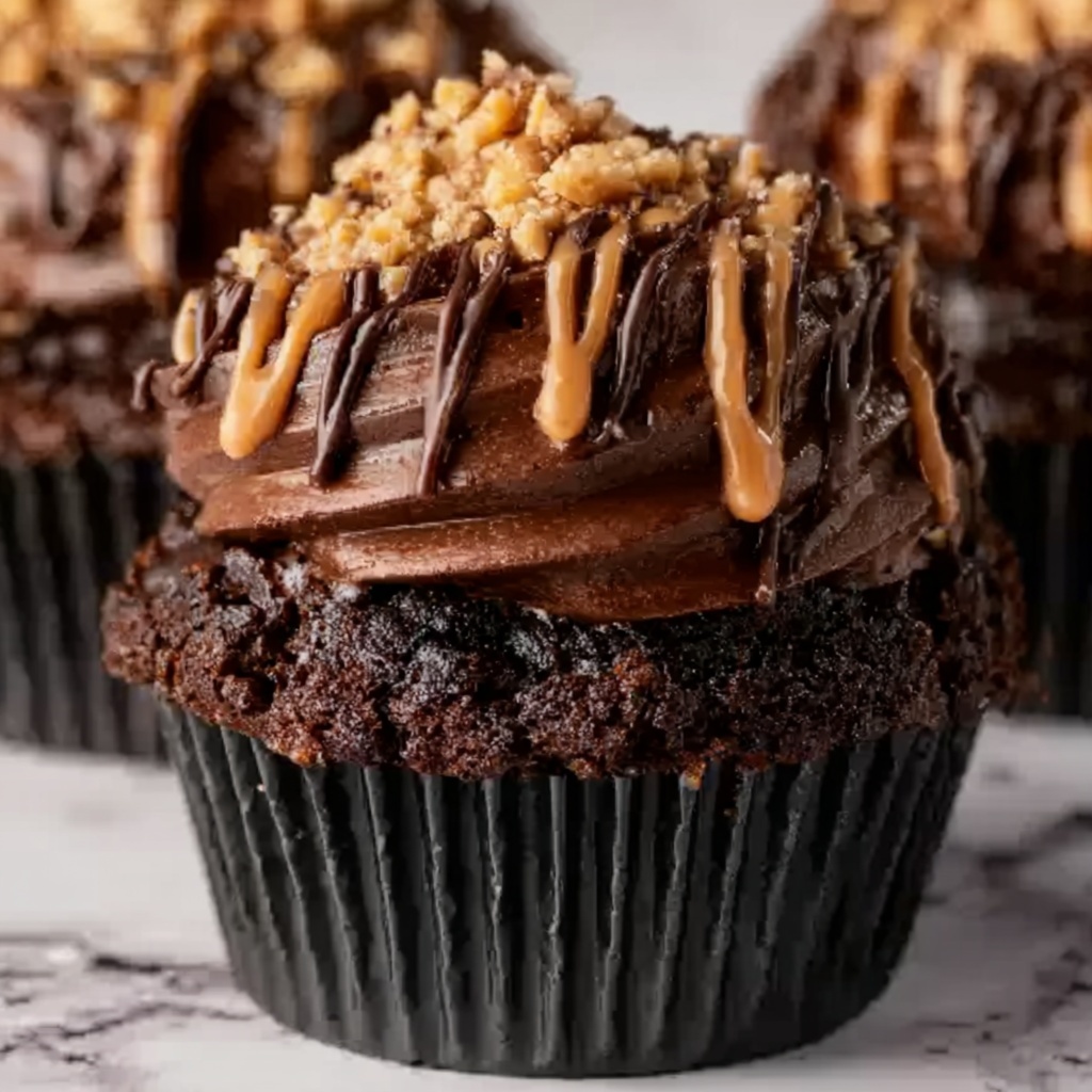 Mouth-Watering Irresistible German Chocolate Cupcakes Recipe - Recipe Image