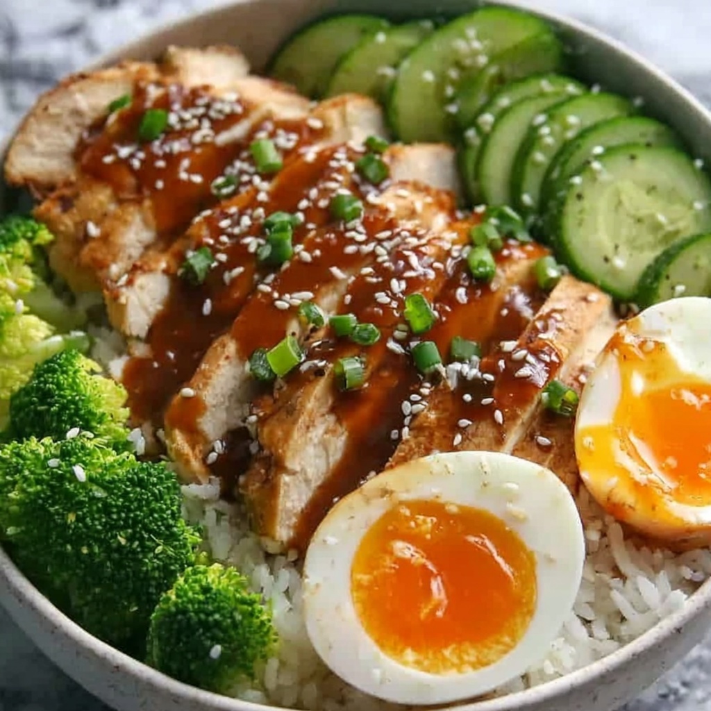 Sticky Chicken Rice Bowls Recipe - Recipe Image