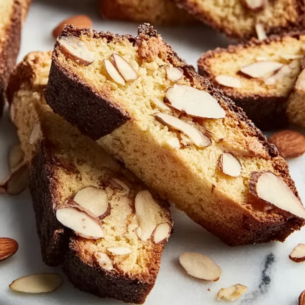 Twice-Baked Limoncello Almond Biscotti Recipe - Recipe Image