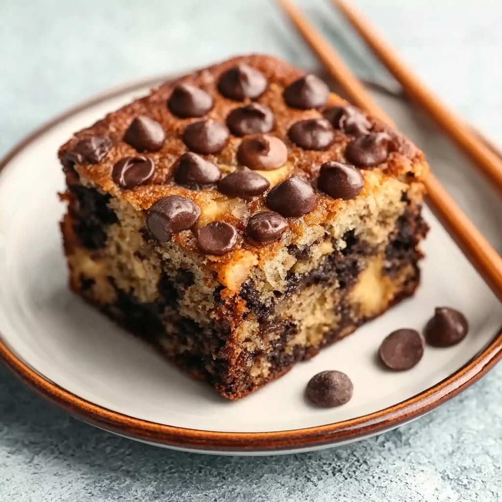 Banana Chocolate Chip Vegan Snack Cake Recipe - Recipe Image