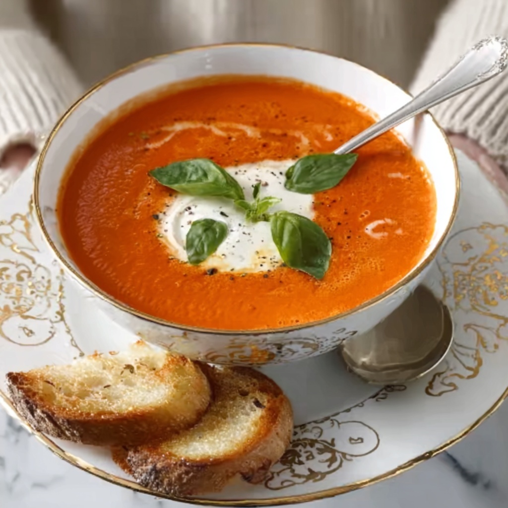 The Best Homemade Tomato Soup Recipe - Recipe Image