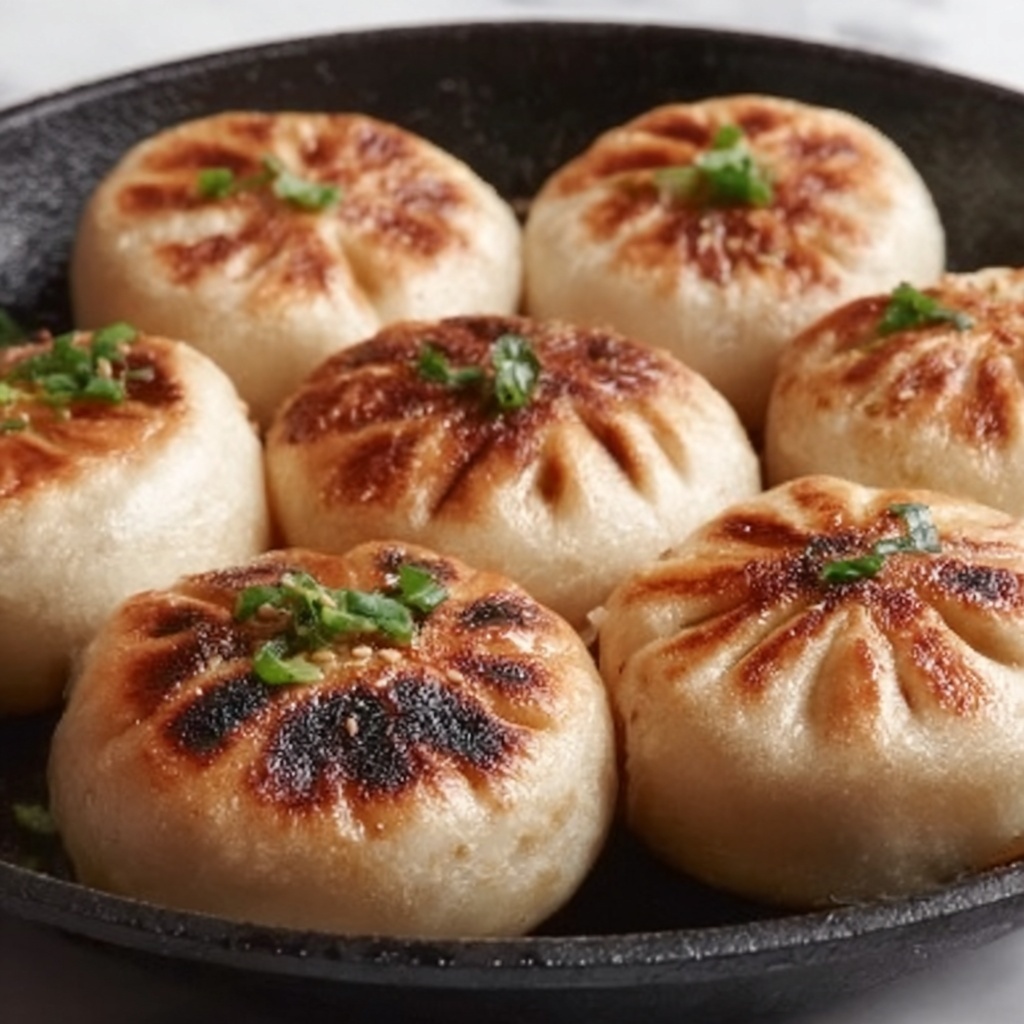 Pan-Fried Cabbage and Noodle Buns Recipe - Recipe Image