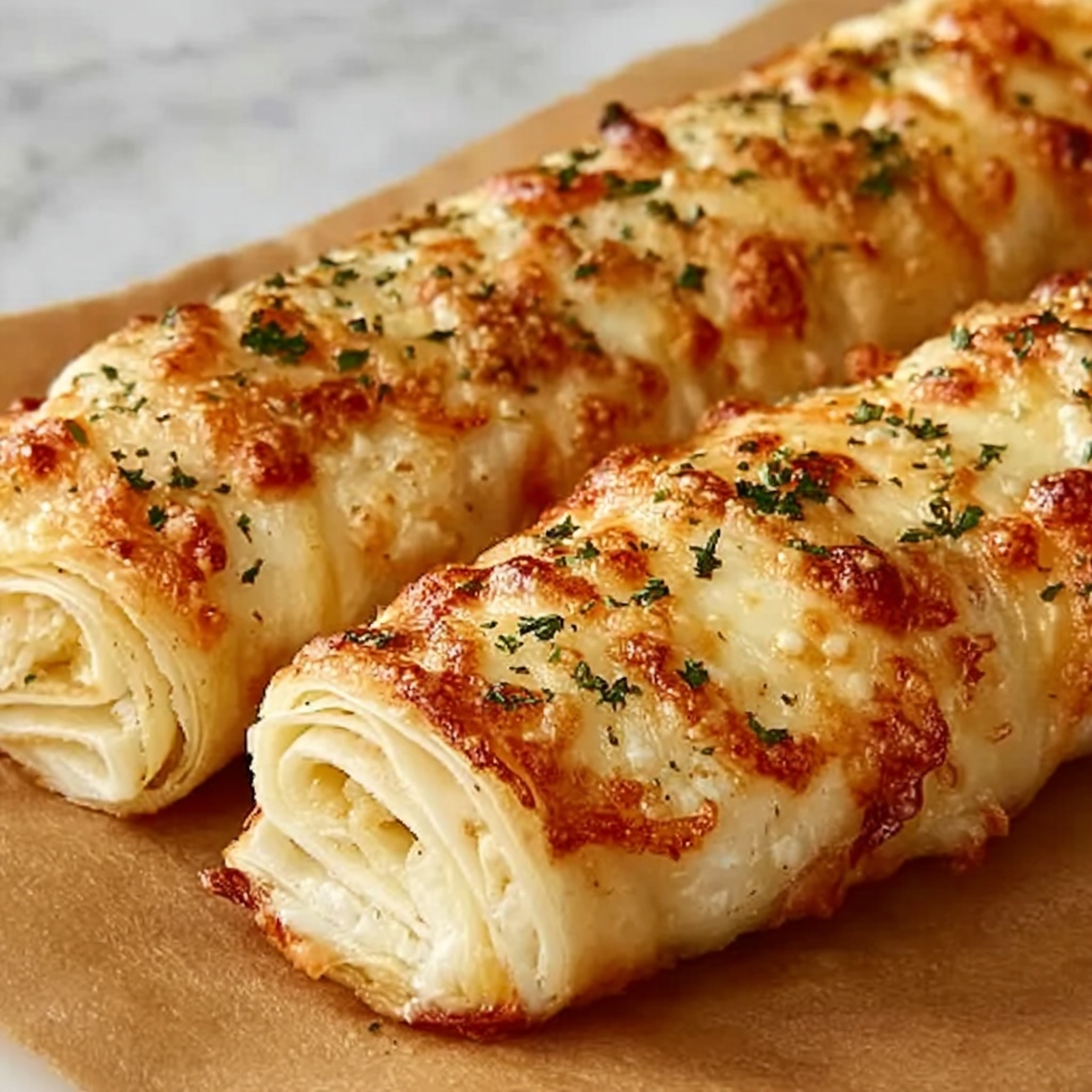 Cheesy Garlic Butter Rollups Recipe - Recipe Image