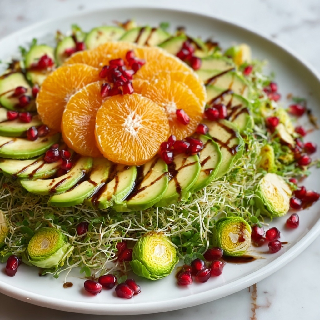 Citrus Brussels Pomegranate Salad Recipe - Recipe Image