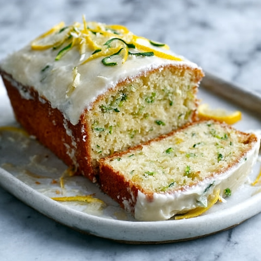Lemon Zucchini Cake with Lemon Glaze Recipe - Recipe Image