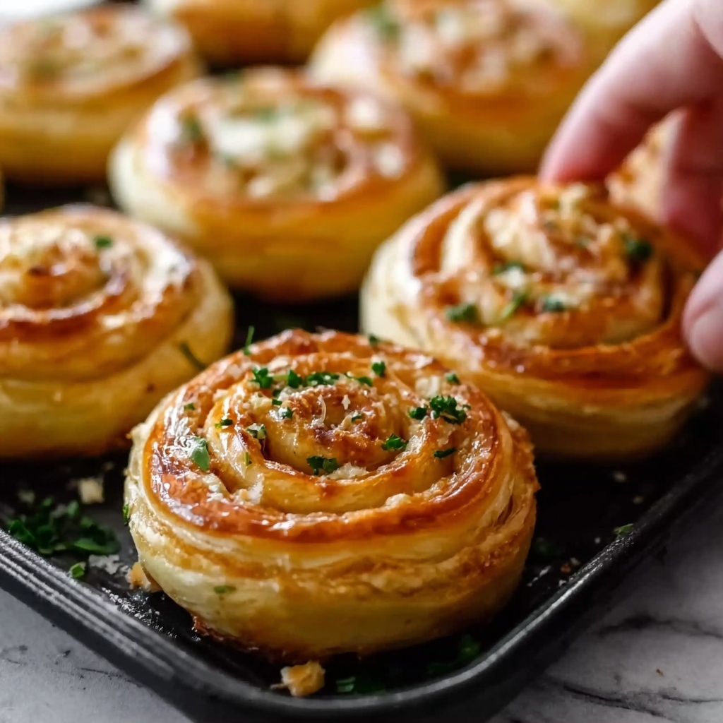 Ham and Cheese Puff Pastry Pinwheels Recipe - Recipe Image