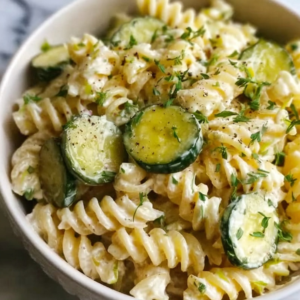 Dill Pickle Pasta Salad for a Tangy Twist Recipe - Recipe Image