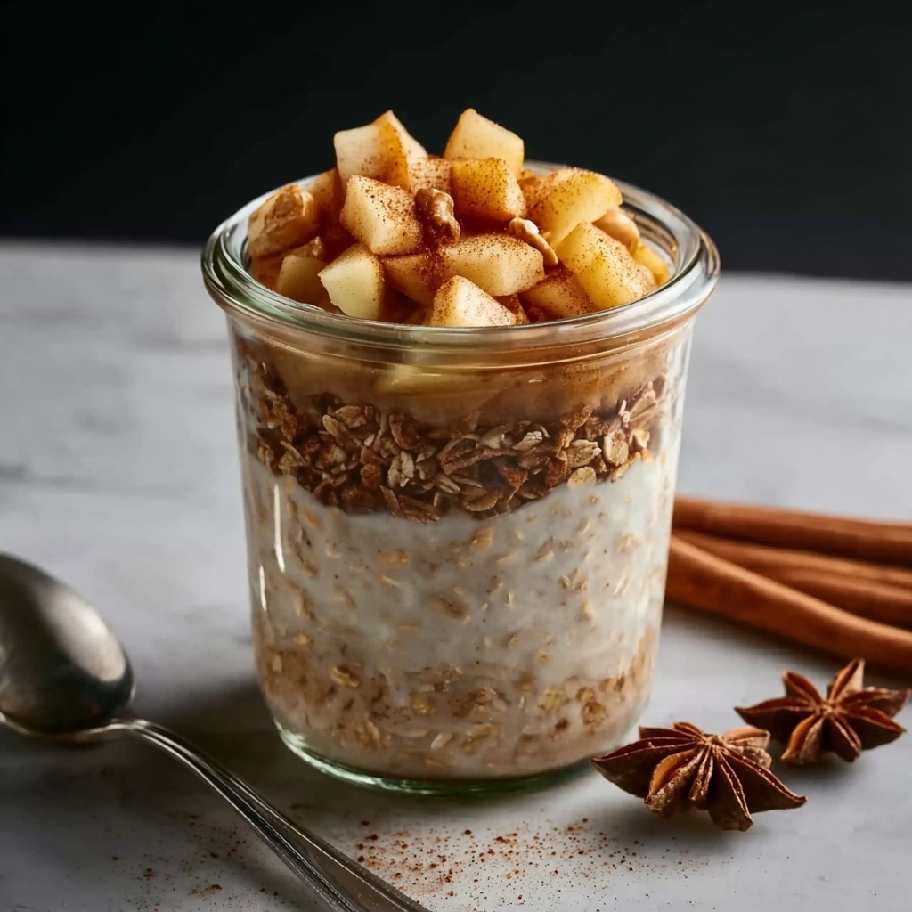 Apple Cinnamon Overnight Oats Recipe - Recipe Image