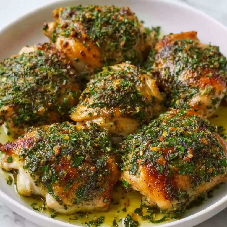 Spinach Herb Baked Chicken Recipe