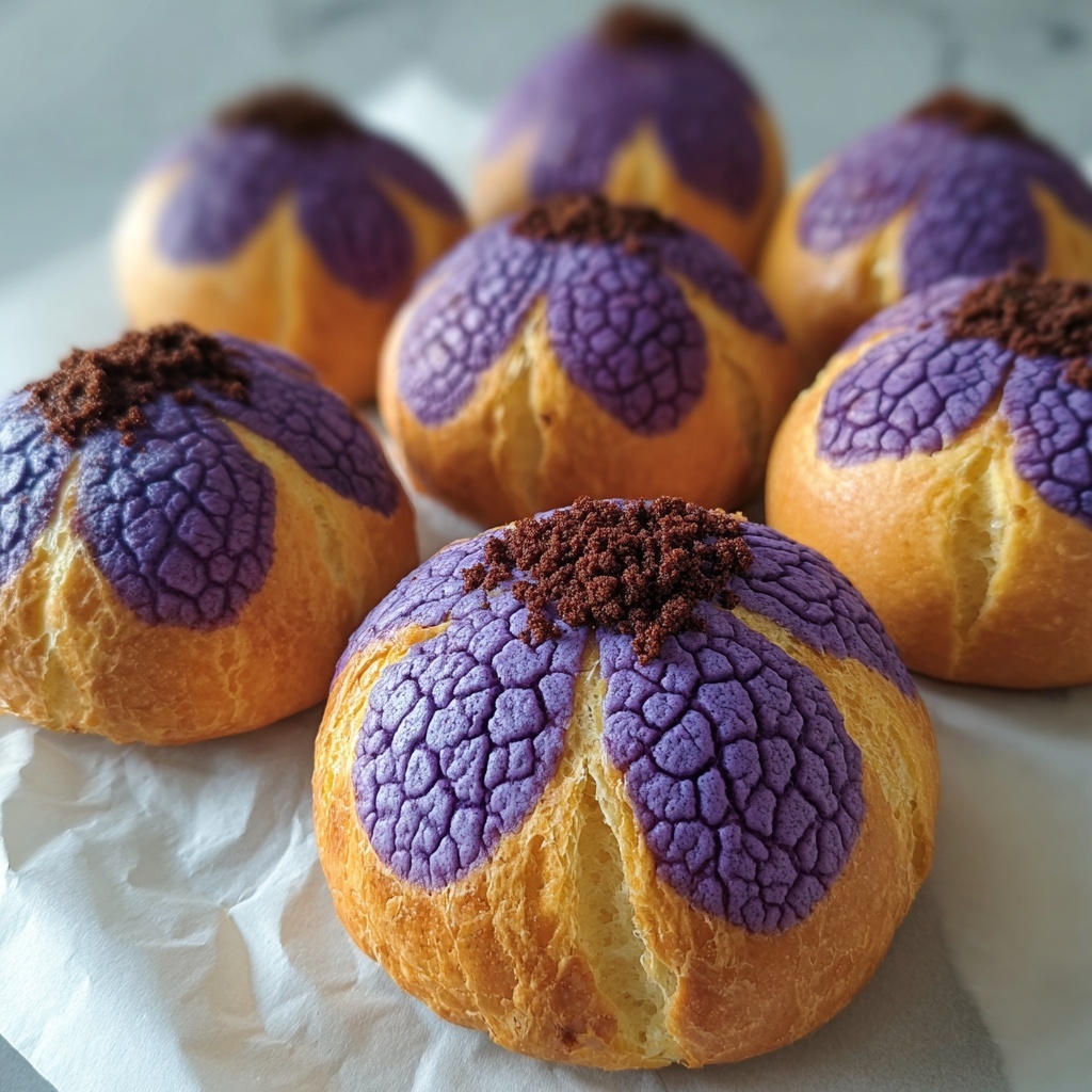 Delightful Ube Japanese Cream Puffs That Will Amaze You Recipe - Recipe Image