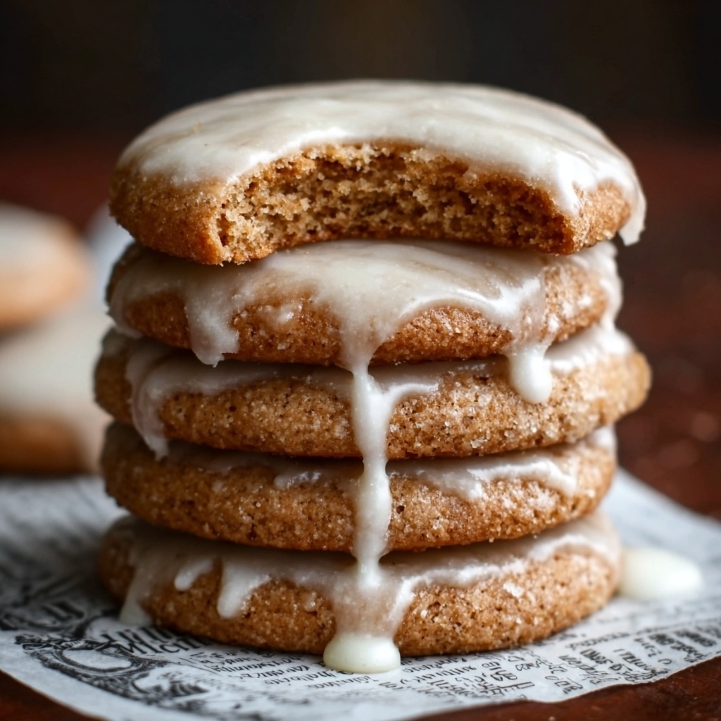 Lebkuchen Cookies with Spiced Honey Glaze Recipe - Recipe Image