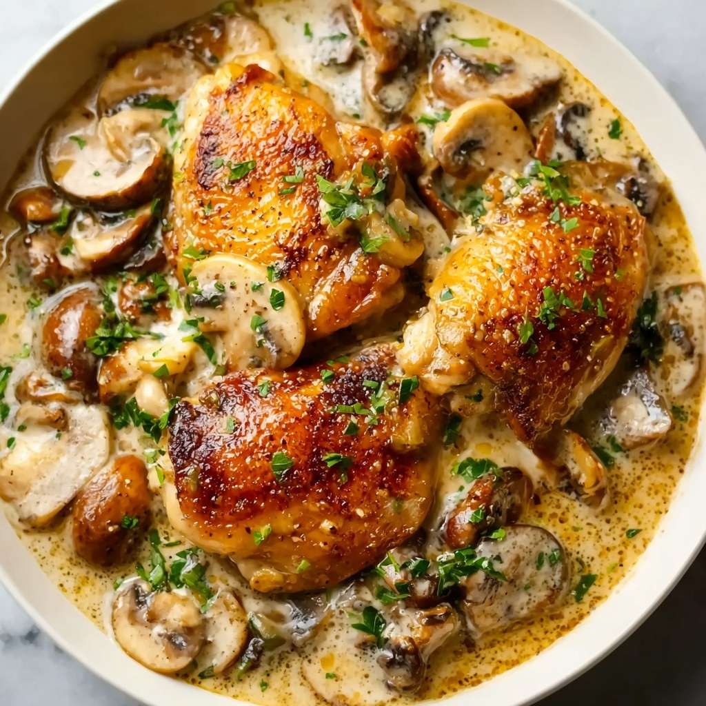 Creamy Mushroom Chicken Recipe - Recipe Image