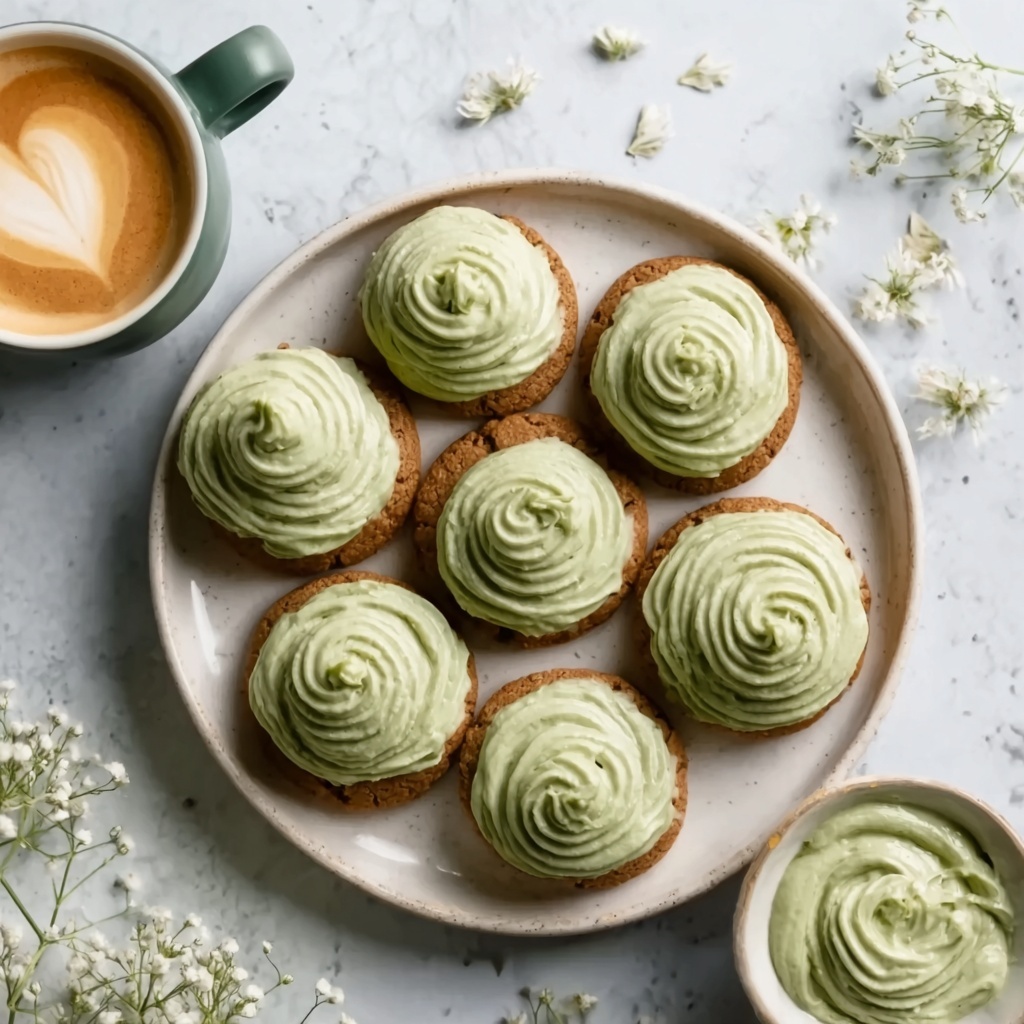 Soft Matcha Latte Cookies Recipe - Recipe Image