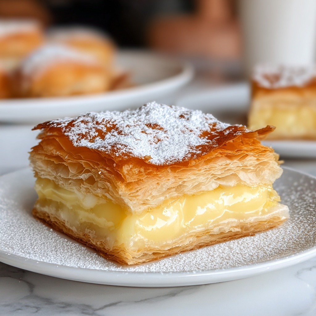 Bougatsa: Greek Custard Pastry with Phyllo and Semolina Recipe - Recipe Image