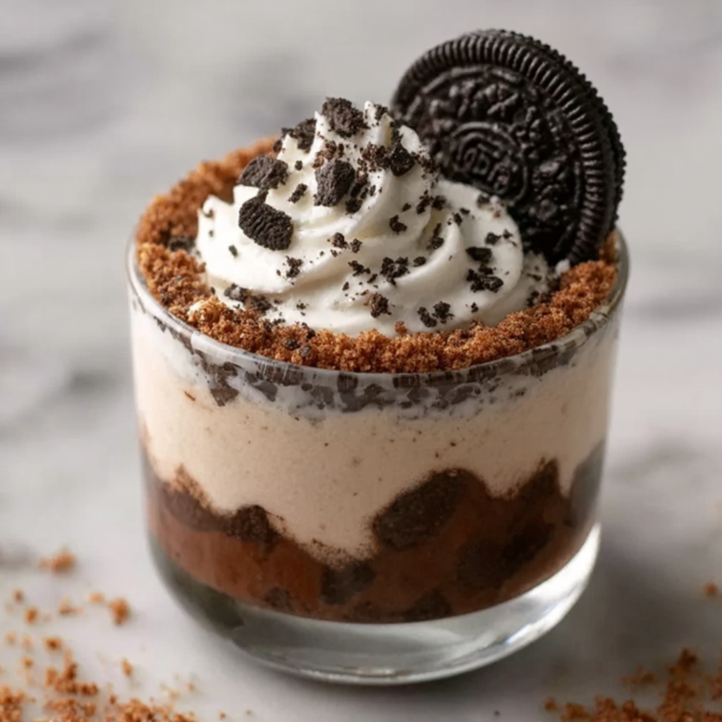 Creamy Espresso Mocha Mocktail with Oreo Crunch Recipe - Recipe Image